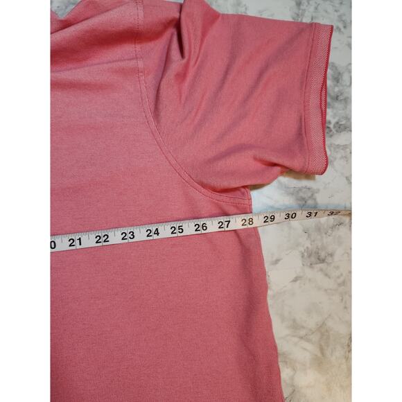 Izod Advantage Performance Men's Pink Stretch Short Sleeve Polo Shirt Size 3XLT - Picture 5 of 6